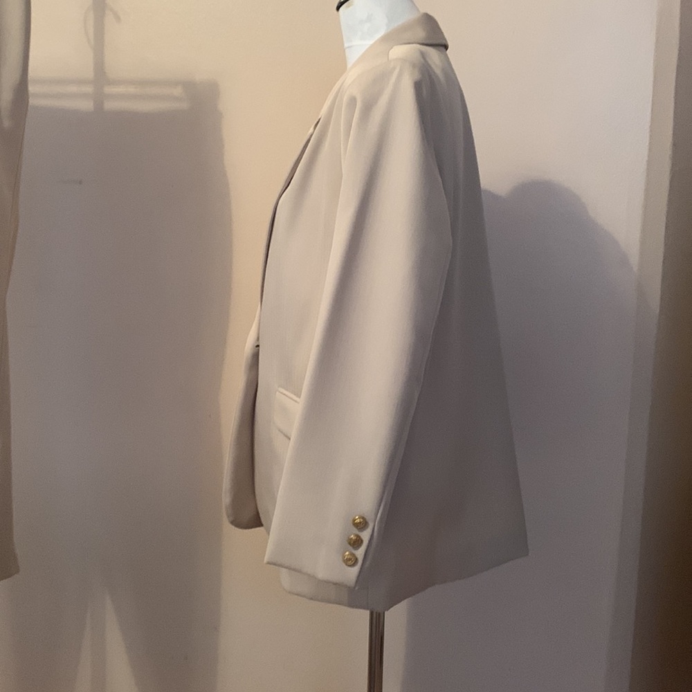 Toni Marie for Sissies Sportswear 2 Piece Cream Polyester Pants Suit - Picture 5 of 12